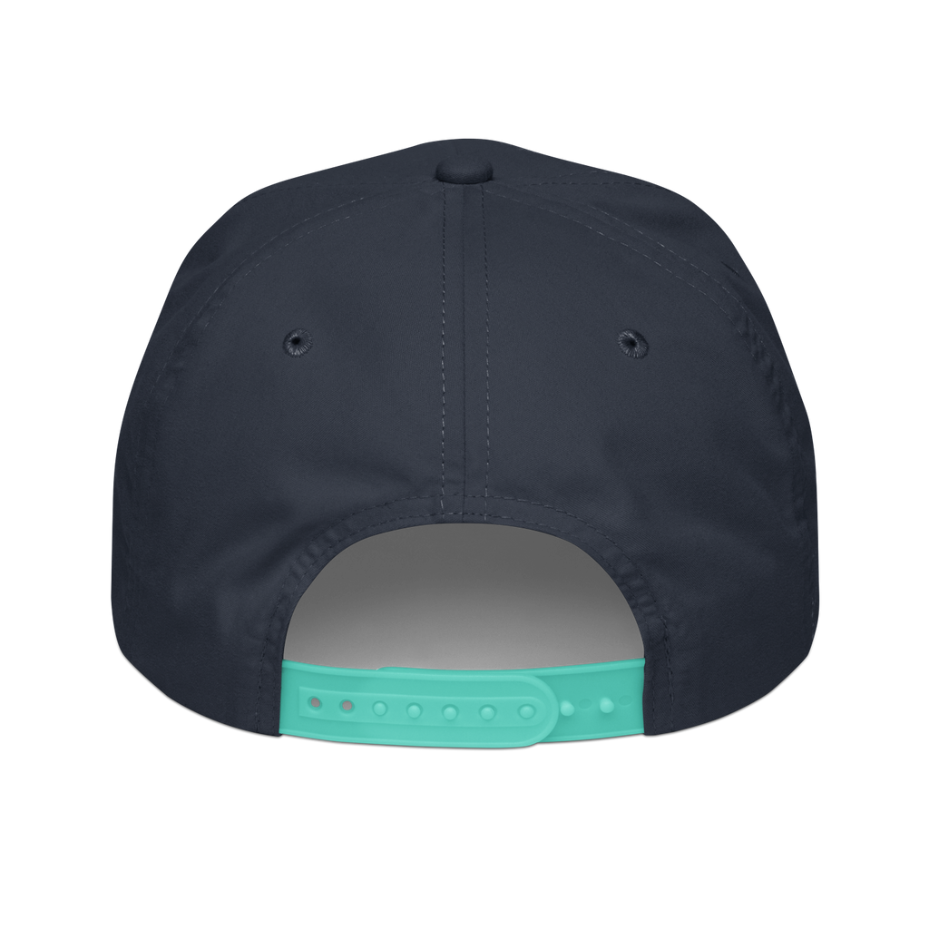 CUC Golf Rope Cap — Trail Edition | Navy/Mint | back | revised approved George placement
