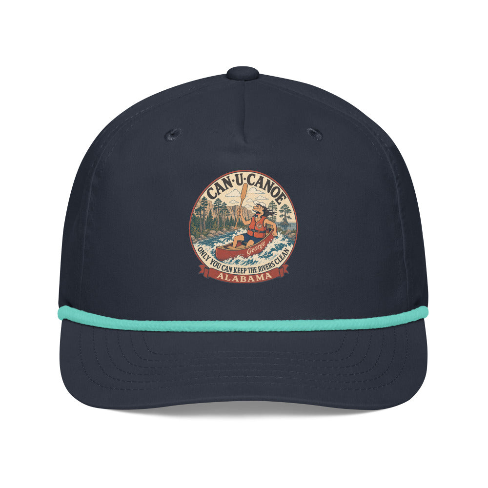 George's Alabama River Badge golf rope cap - Navy/Mint