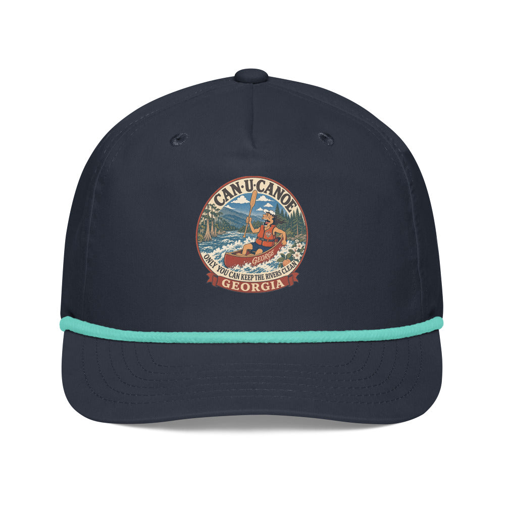 George's Georgia River Badge golf rope cap - Navy/Mint