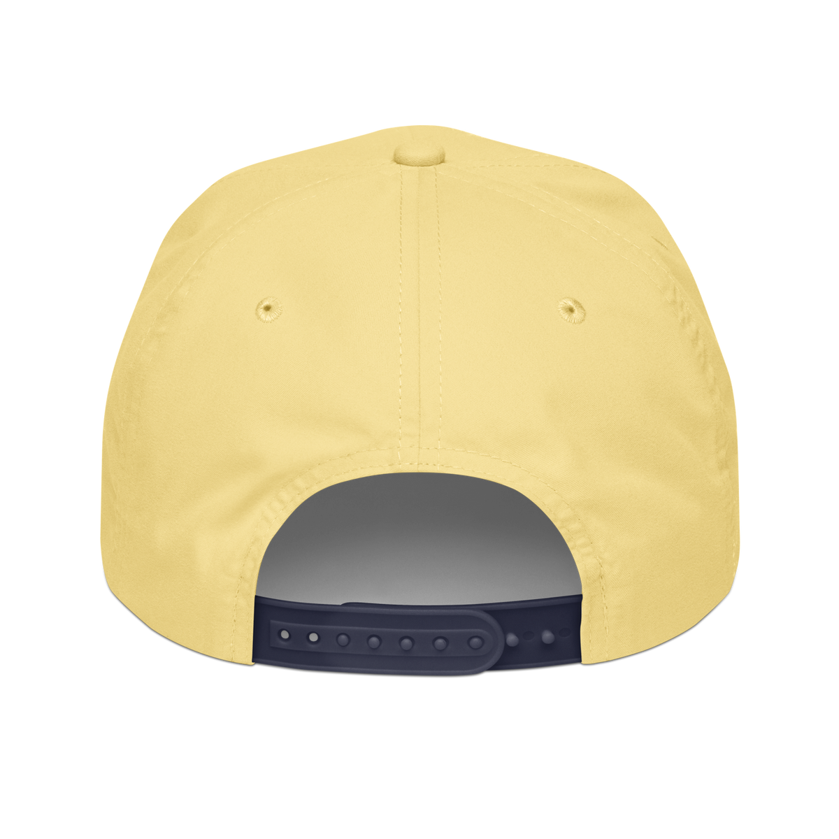 CUC Rope Cap — George’s Second Wind | Yellow/Navy | One size | Back | exact approved George badge