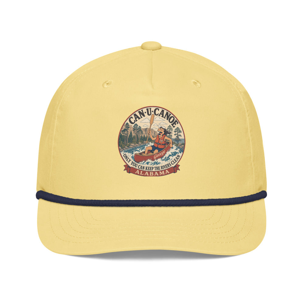 George's Alabama River Badge golf rope cap - Yellow/Navy