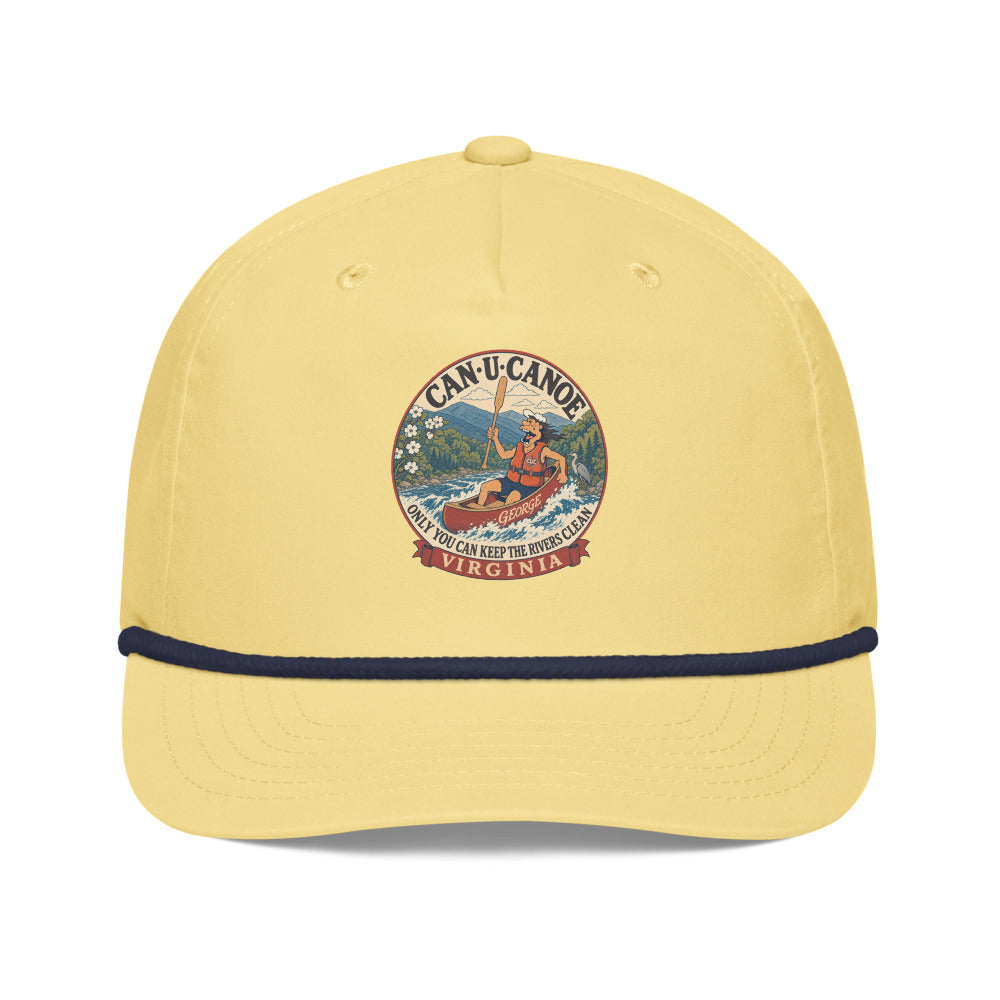 George's Virginia River Badge golf rope cap - Yellow/Navy