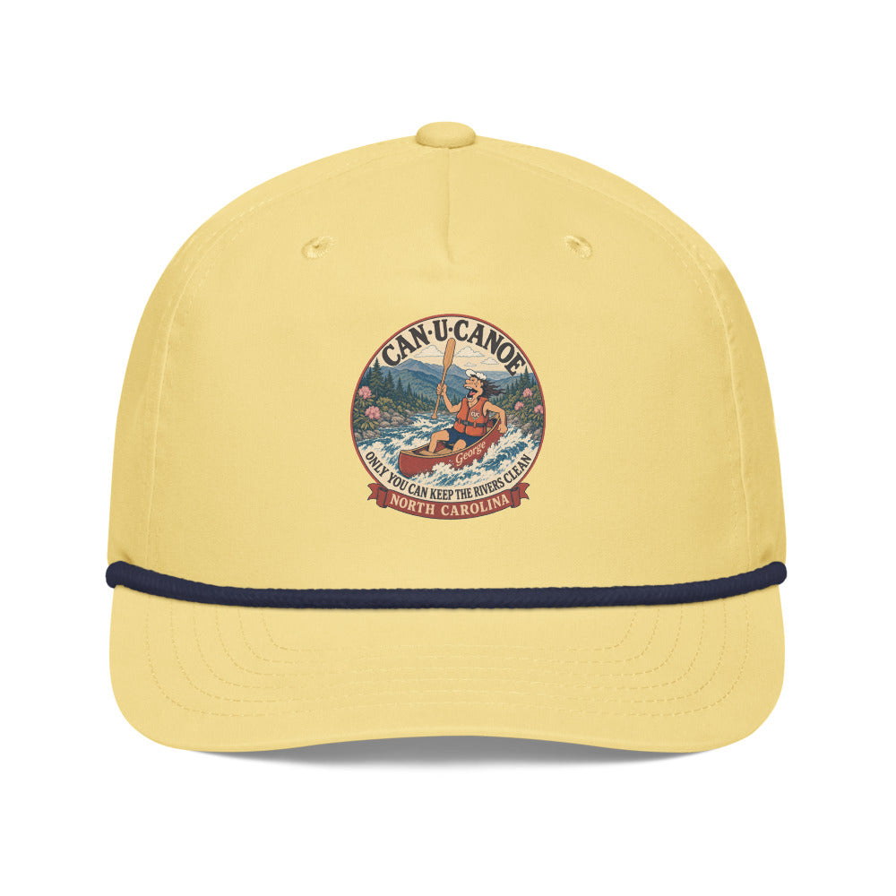 George's North Carolina River Badge golf rope cap - Yellow/Navy