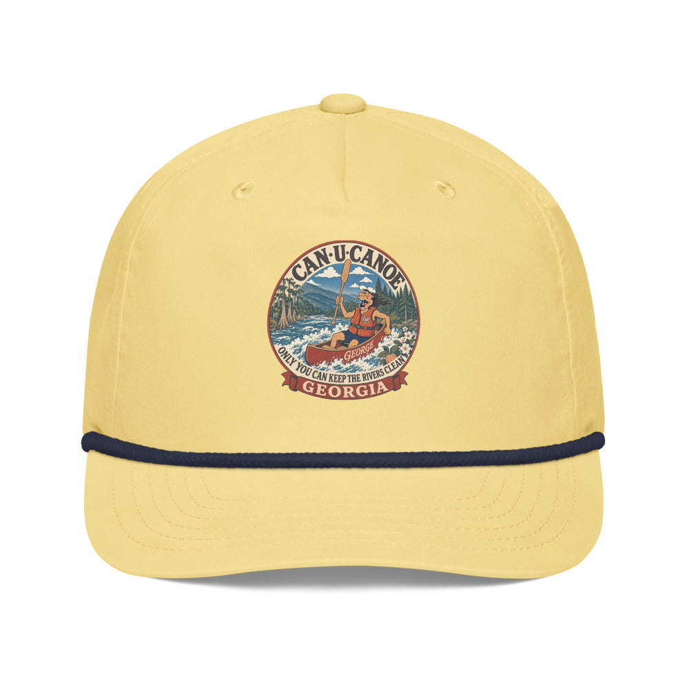 George's Georgia River Badge golf rope cap - Yellow/Navy