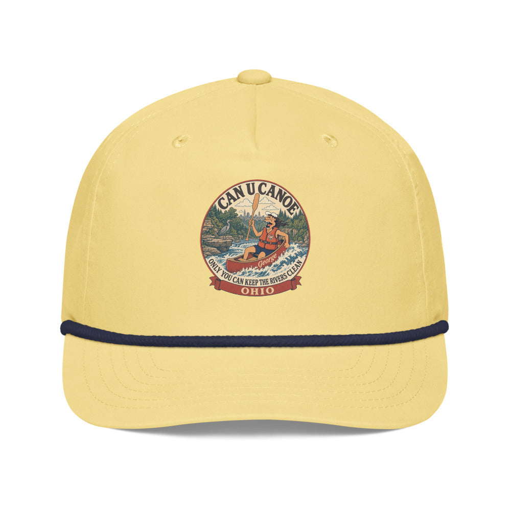 George's Ohio River Badge golf rope cap - Yellow/Navy