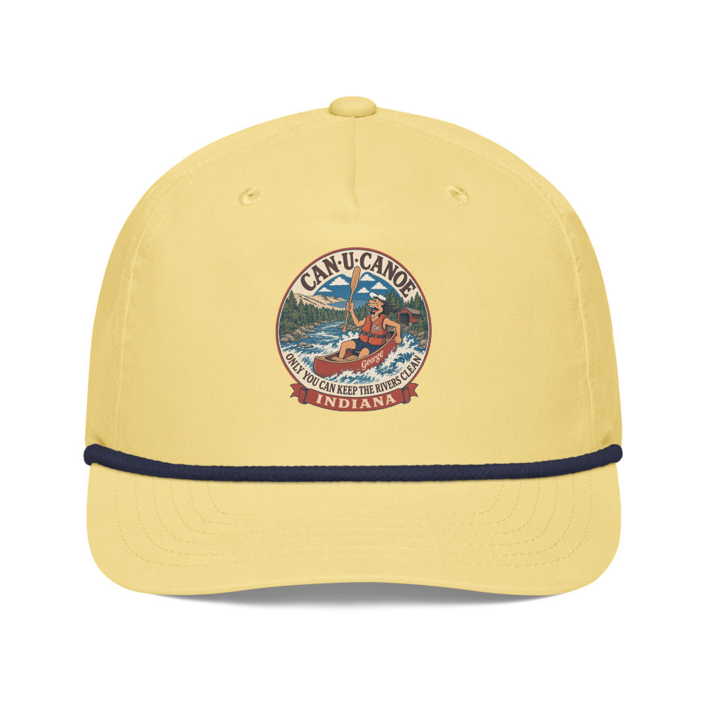 George's Indiana River Badge golf rope cap - Yellow/Navy