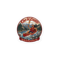 Can U Canoe approved George badge kiss-cut sticker, 3 by 3 inches