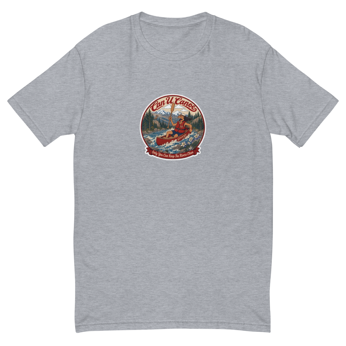 CUC George Short Sleeve Tee — Classic | Heather Grey | front | revised approved George placement