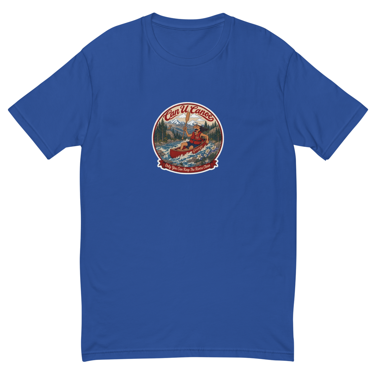 CUC George Short Sleeve Tee — Classic | Royal Blue | front | revised approved George placement