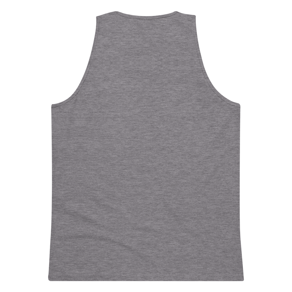 CUC Muscle Tank — George’s Iron Paddle | Athletic Heather | S | Back | exact approved George badge