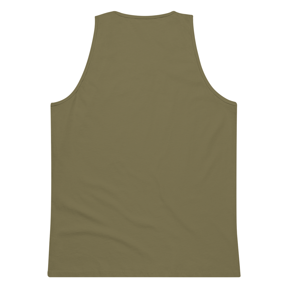 CUC Muscle Tank — George’s Iron Paddle | Military Green | S | Back | exact approved George badge