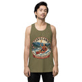 George's North Carolina River Badge muscle tank - Military Green