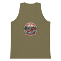 CUC Muscle Tank — George’s Iron Paddle | Military Green | S | front | exact approved George badge