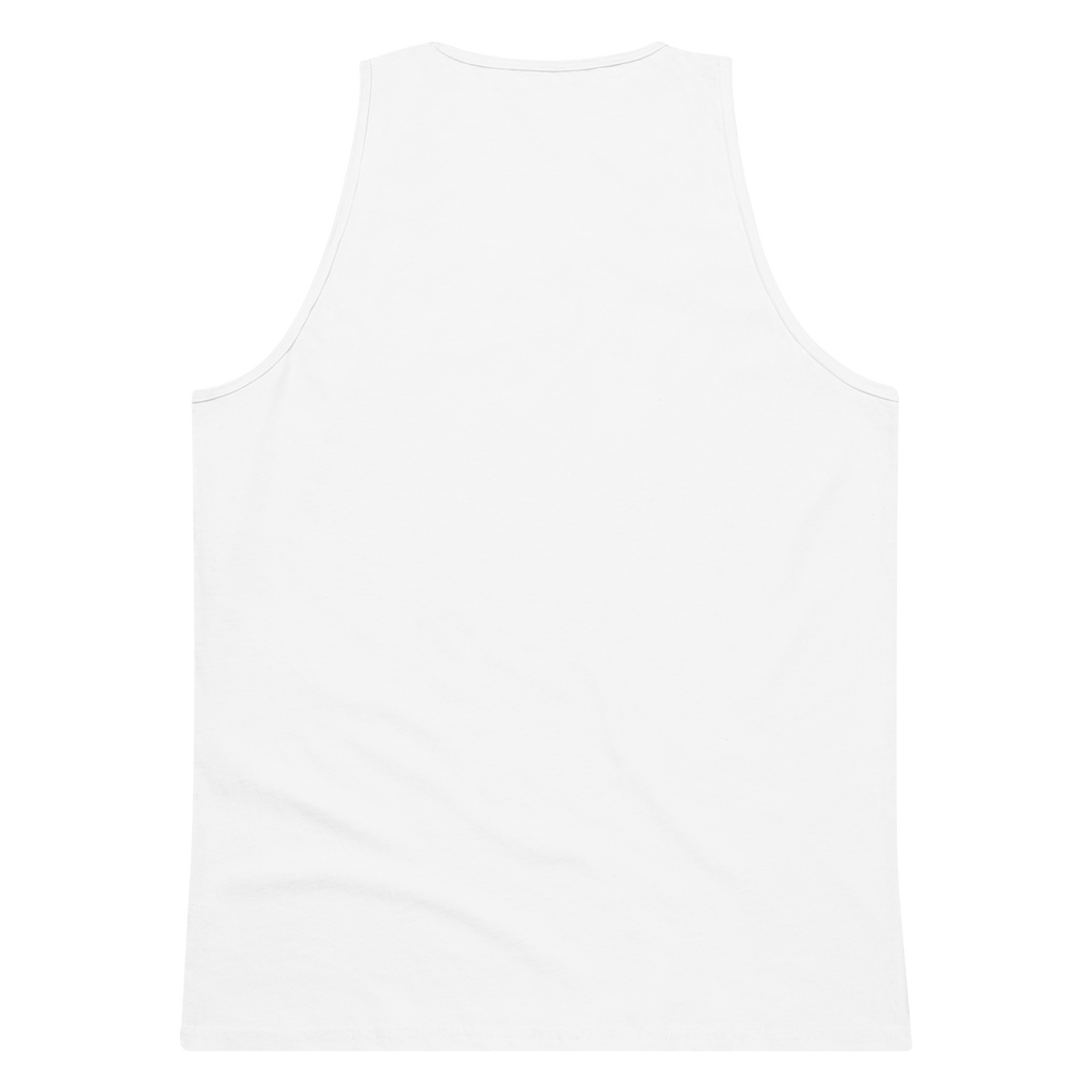 CUC Muscle Tank — George’s Iron Paddle | White | S | Back | exact approved George badge