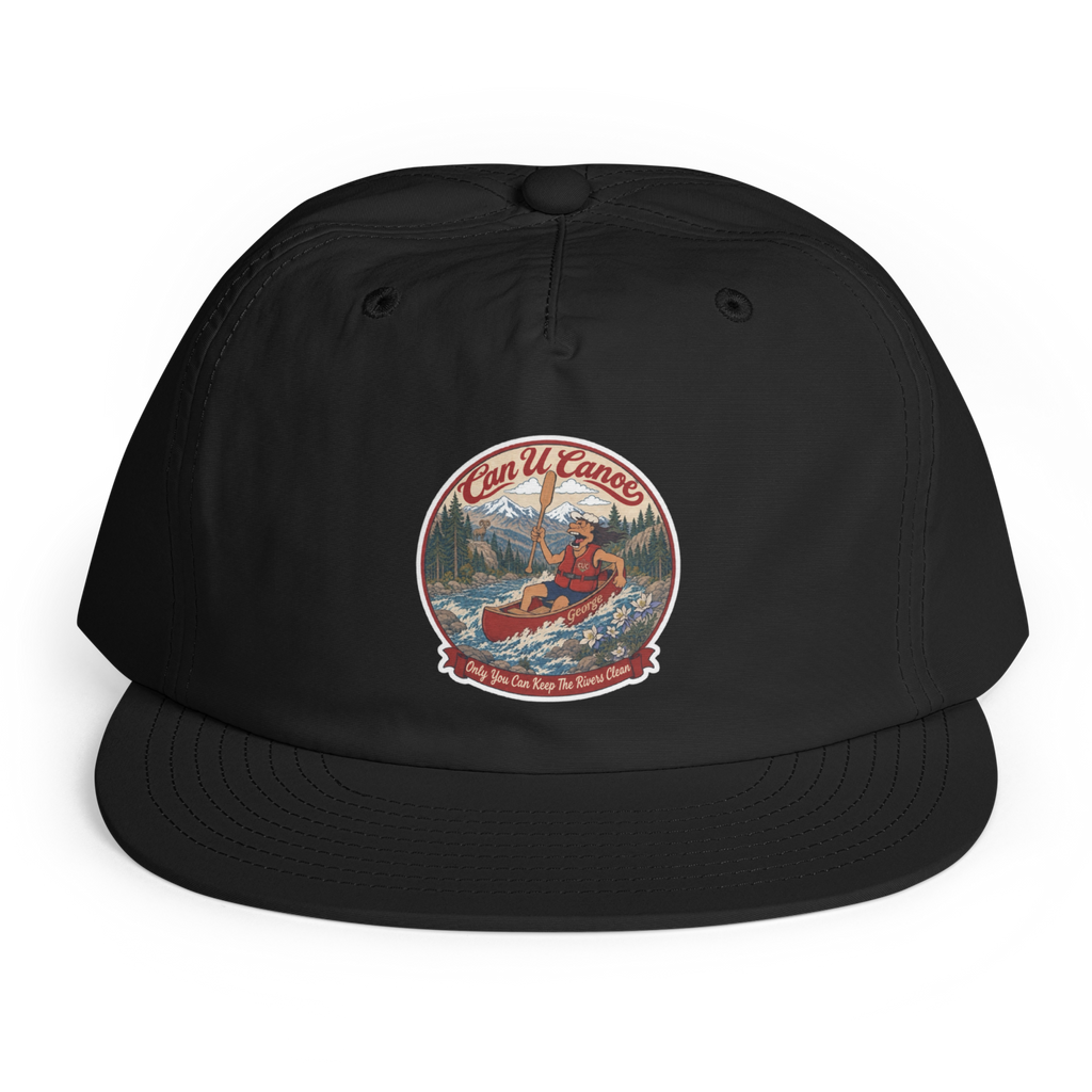 CUC Surf Cap — George’s Wave Watcher | Black | One size | front | exact approved George badge