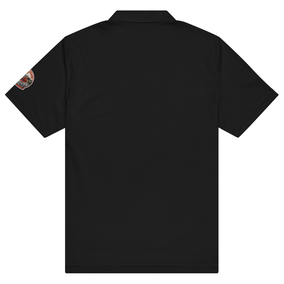 CUC Sport Polo — George's First-Brace Polo | Black | S | short_sleeve_left_dtf | exact approved George badge