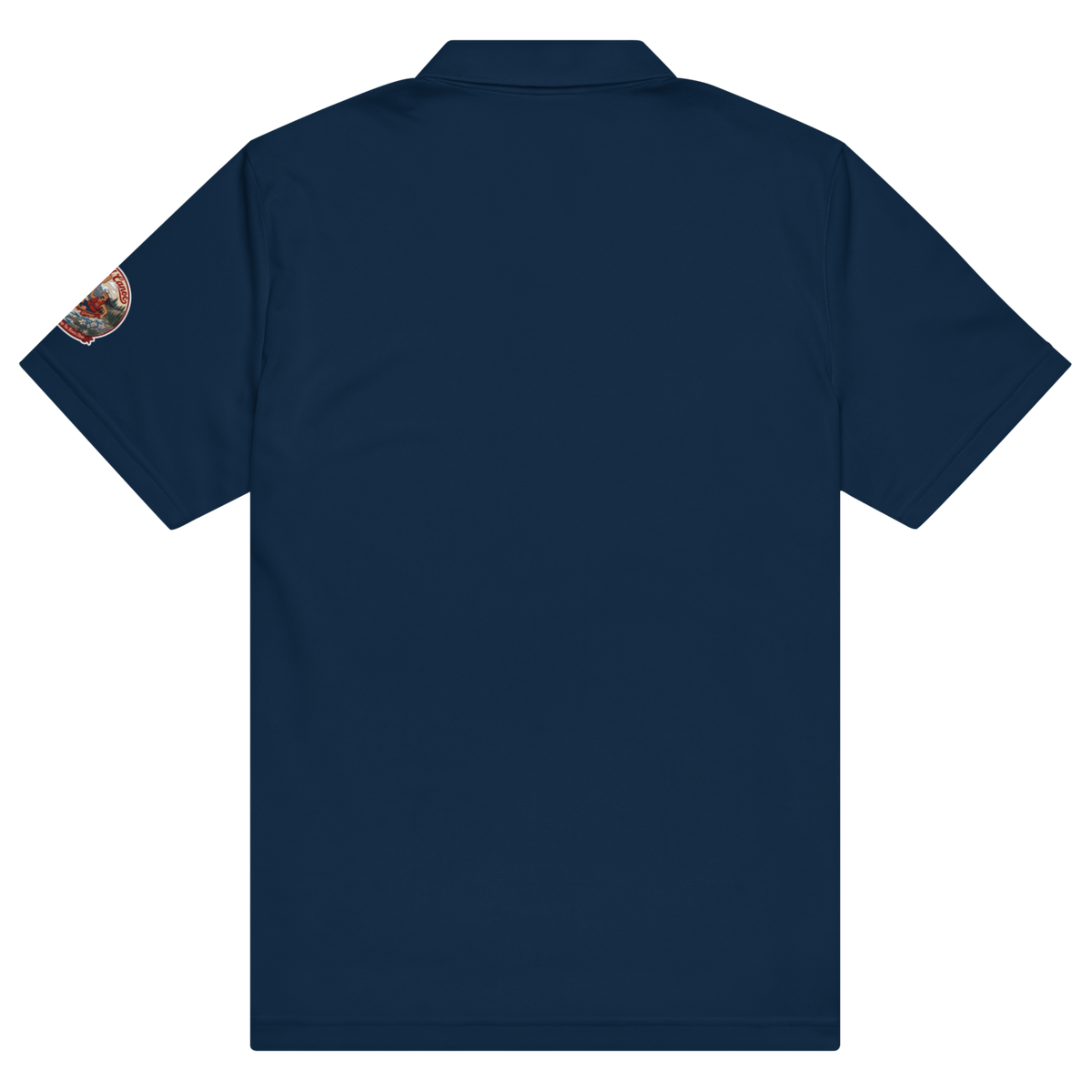 CUC Sport Polo — George's First-Brace Polo | Collegiate Navy | S | short_sleeve_left_dtf | exact approved George badge