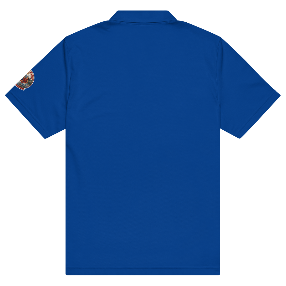 CUC Sport Polo — George's First-Brace Polo | Collegiate Royal | S | short_sleeve_left_dtf | exact approved George badge