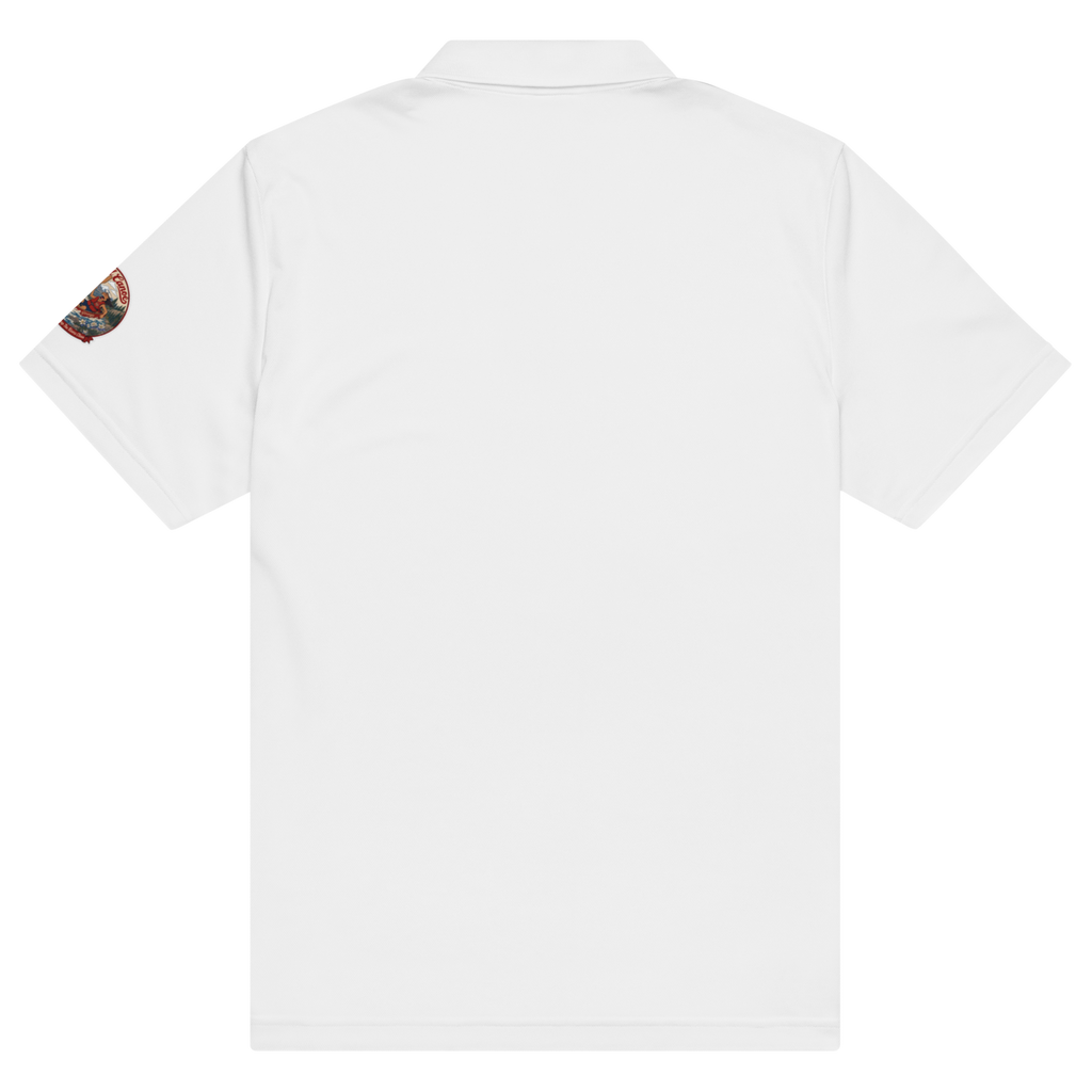 CUC Sport Polo — George's First-Brace Polo | White | S | short_sleeve_left_dtf | exact approved George badge