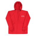 CUC Embroidered Champion Packable Jacket — George’s Packable Patrol Jacket | Scarlet | S | three-line left chest embroidered slogan