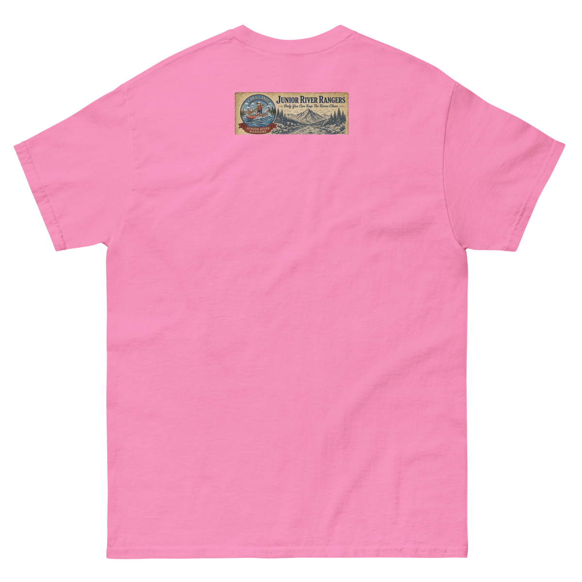 CUC Junior River Ranger Dad Tee — George’s Proud Papa | Azalea | back | newest boy pledge-card artwork