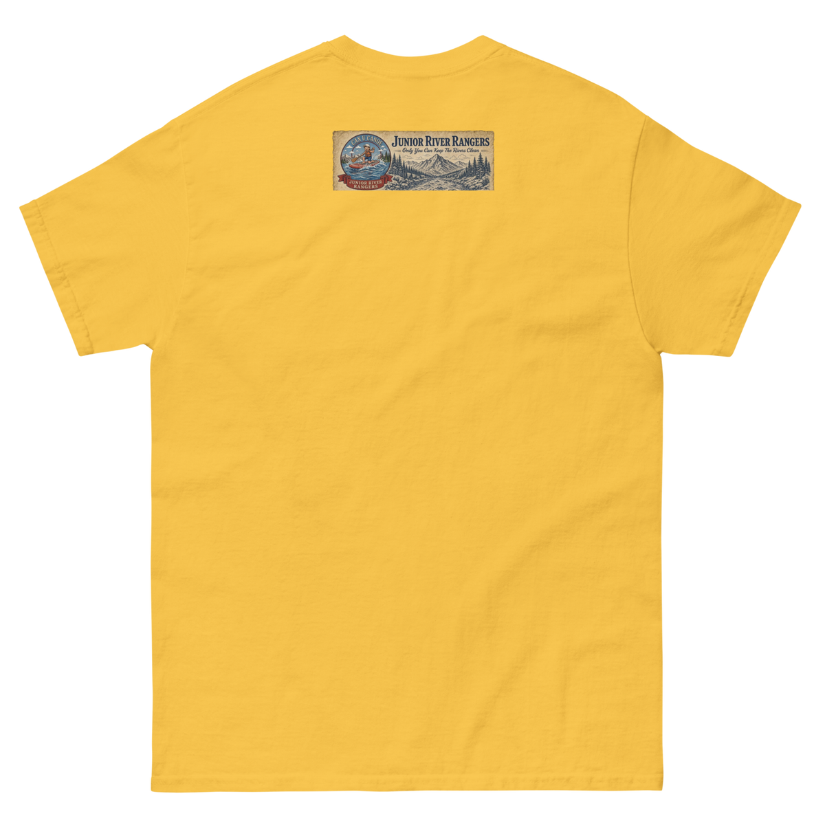 CUC Junior River Ranger Dad Tee — George’s Proud Papa | Daisy | back | newest boy pledge-card artwork