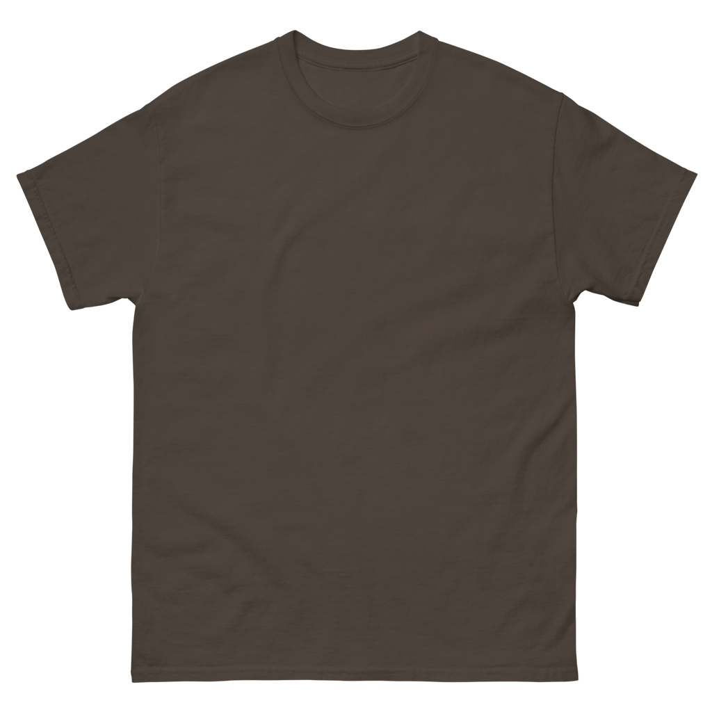 CUC Junior River Ranger Dad Tee — George’s Proud Papa | Dark Chocolate | front | newest boy pledge-card artwork
