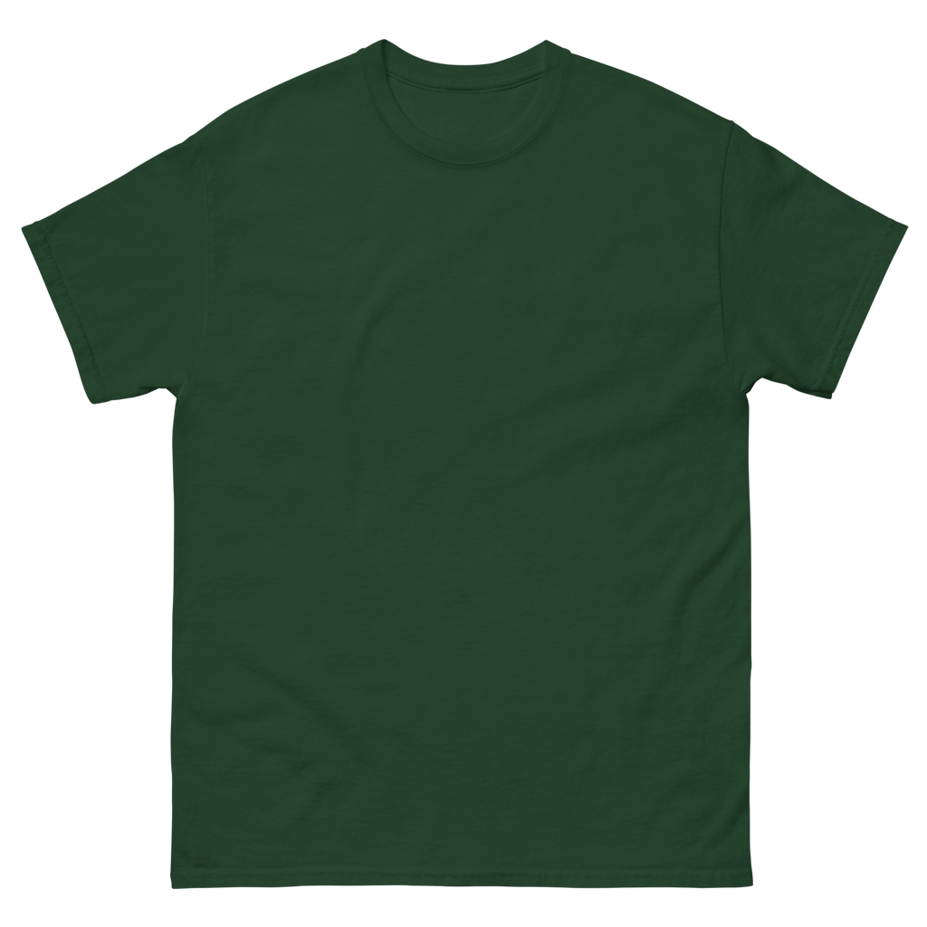CUC Junior River Ranger Dad Tee — George’s Proud Papa | Forest Green | front | newest boy pledge-card artwork