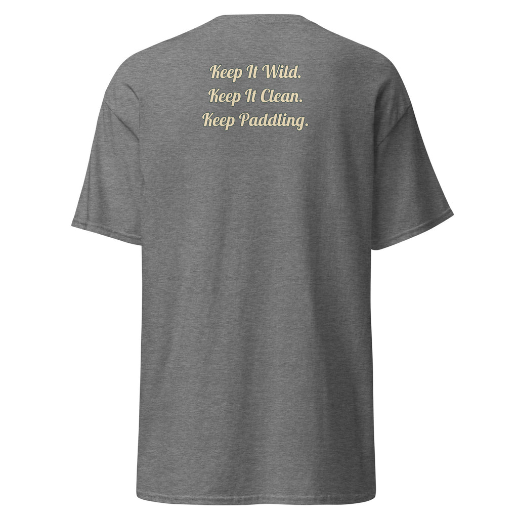 CUC Classic Tee, slogan-only cursive back, color group 4