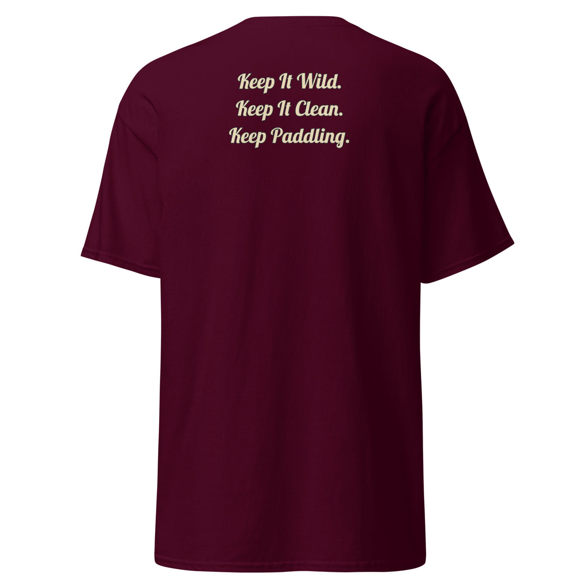 CUC Classic Tee, slogan-only cursive back, color group 0