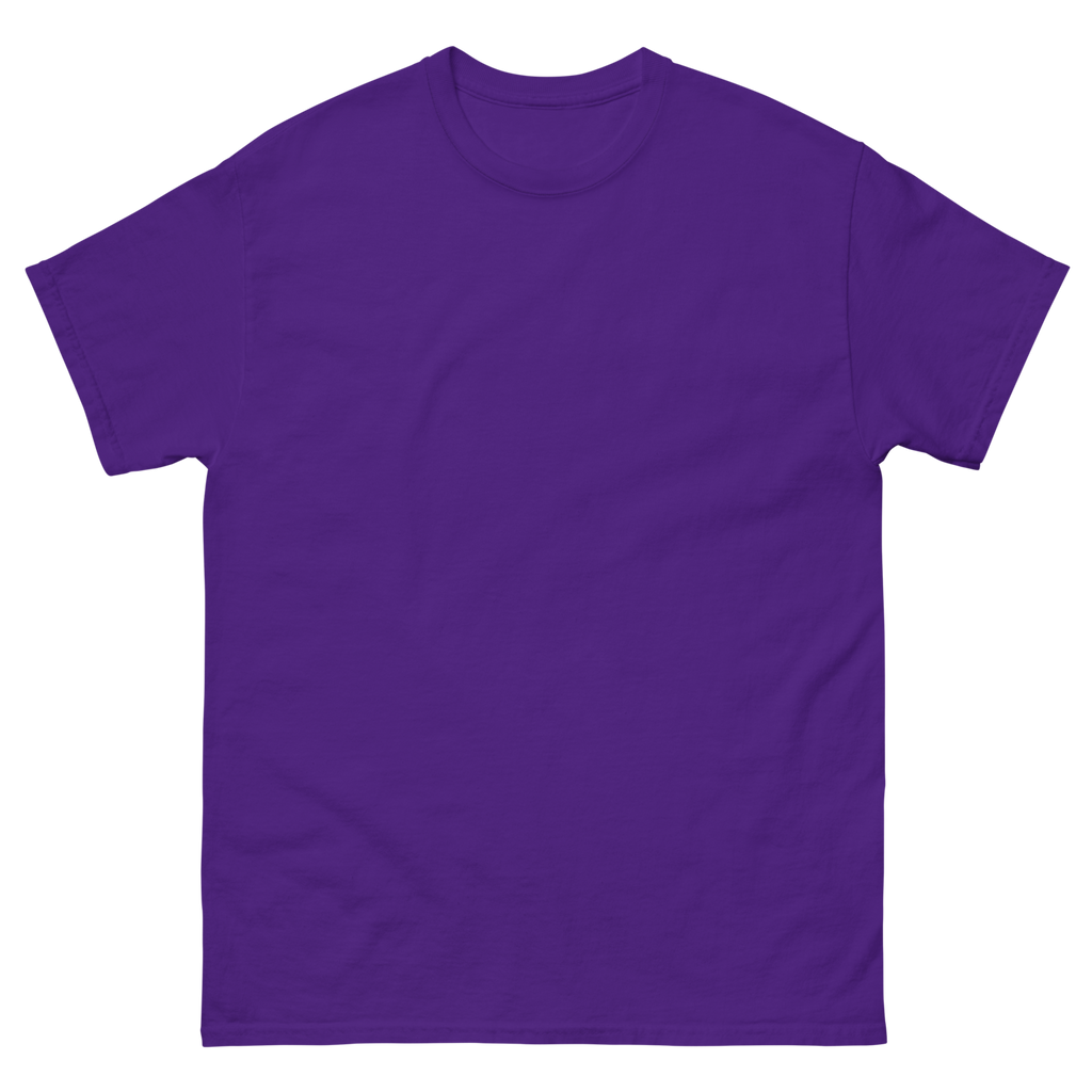 CUC Junior River Ranger Dad Tee — George’s Proud Papa | Purple | front | newest boy pledge-card artwork