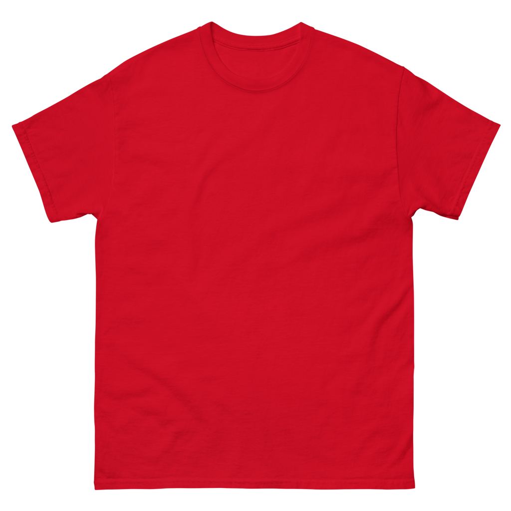 CUC Junior River Ranger Dad Tee — George’s Proud Papa | Red | front | newest boy pledge-card artwork