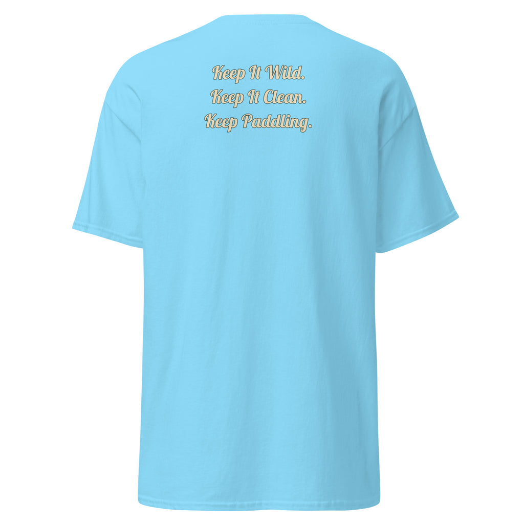 CUC Classic Tee, slogan-only cursive back, color group 6