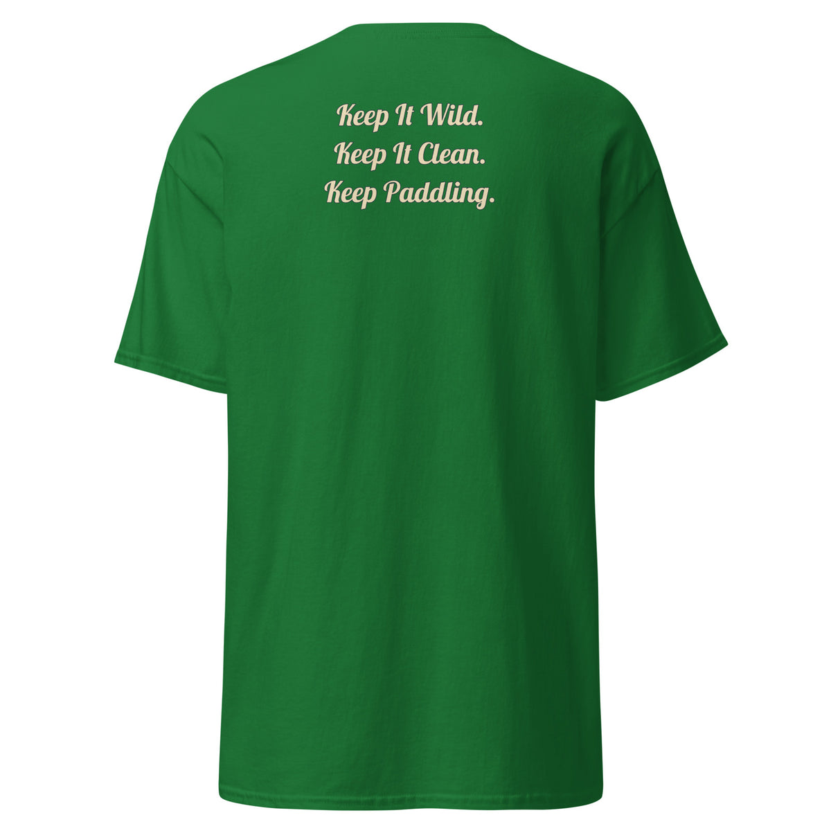 CUC Classic Tee, slogan-only cursive back, color group 3