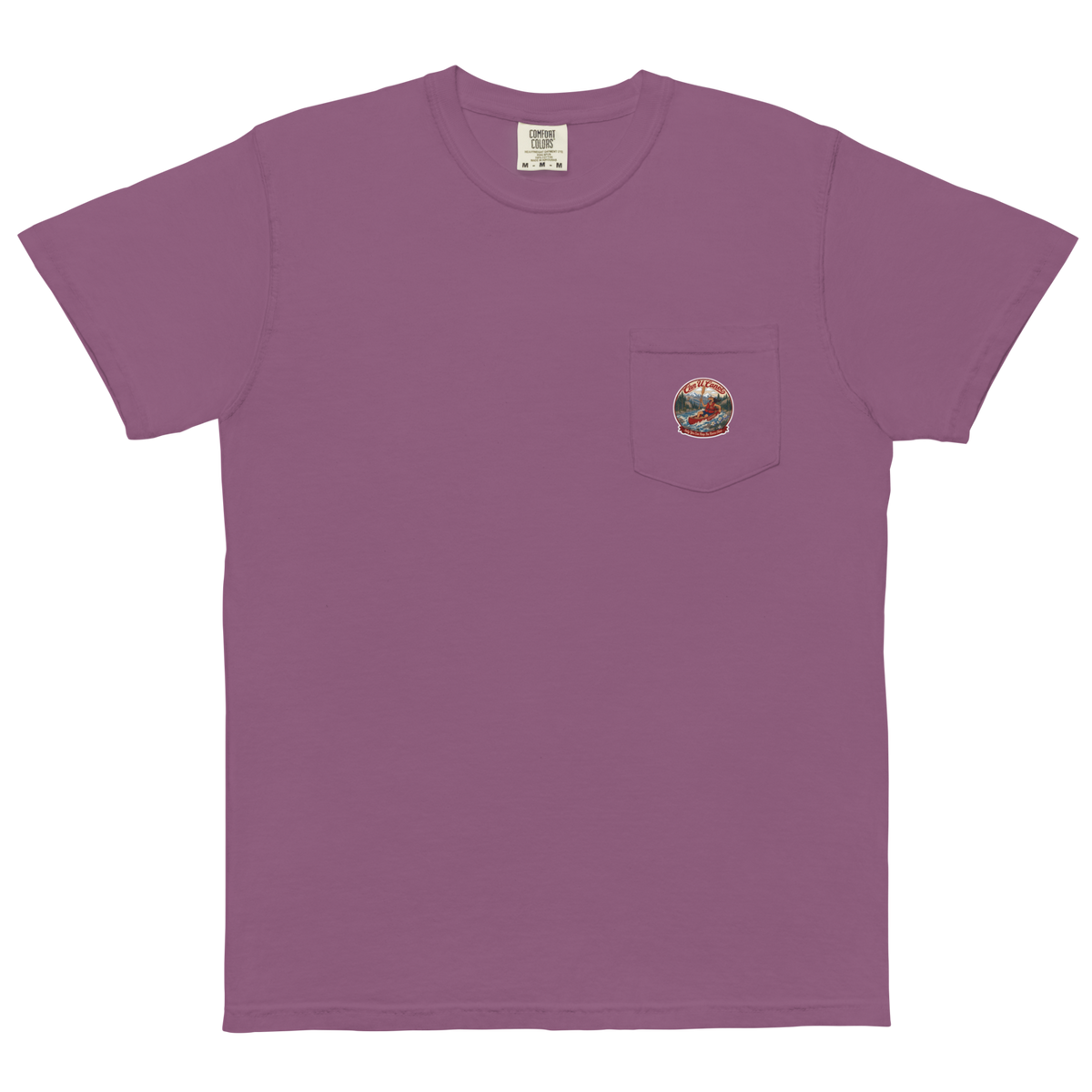 CUC Garment-Dyed Pocket Tee — George’s Weathered | Berry | S | pocket | exact approved George badge