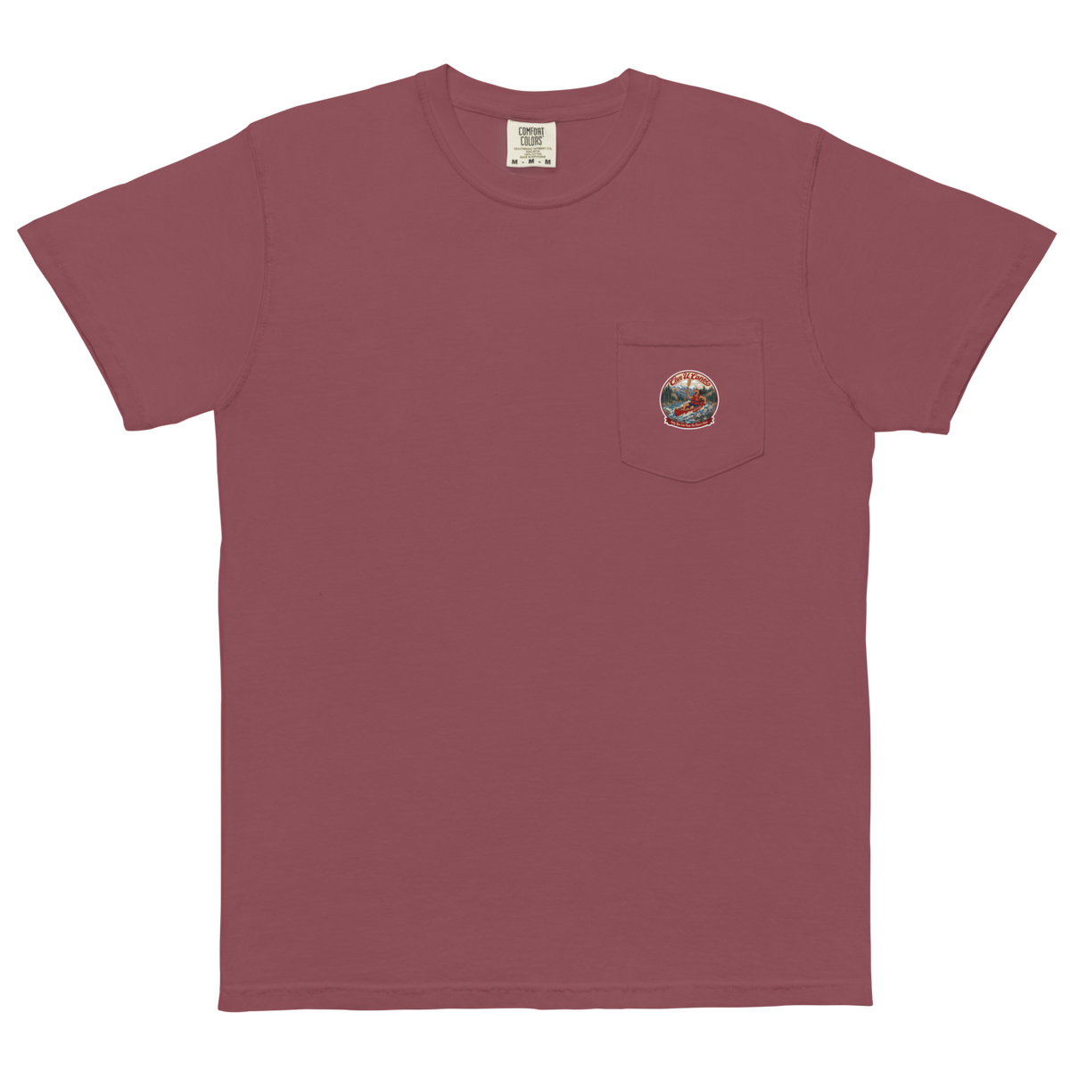 CUC Garment-Dyed Pocket Tee — George’s Weathered | Brick | S | pocket | exact approved George badge