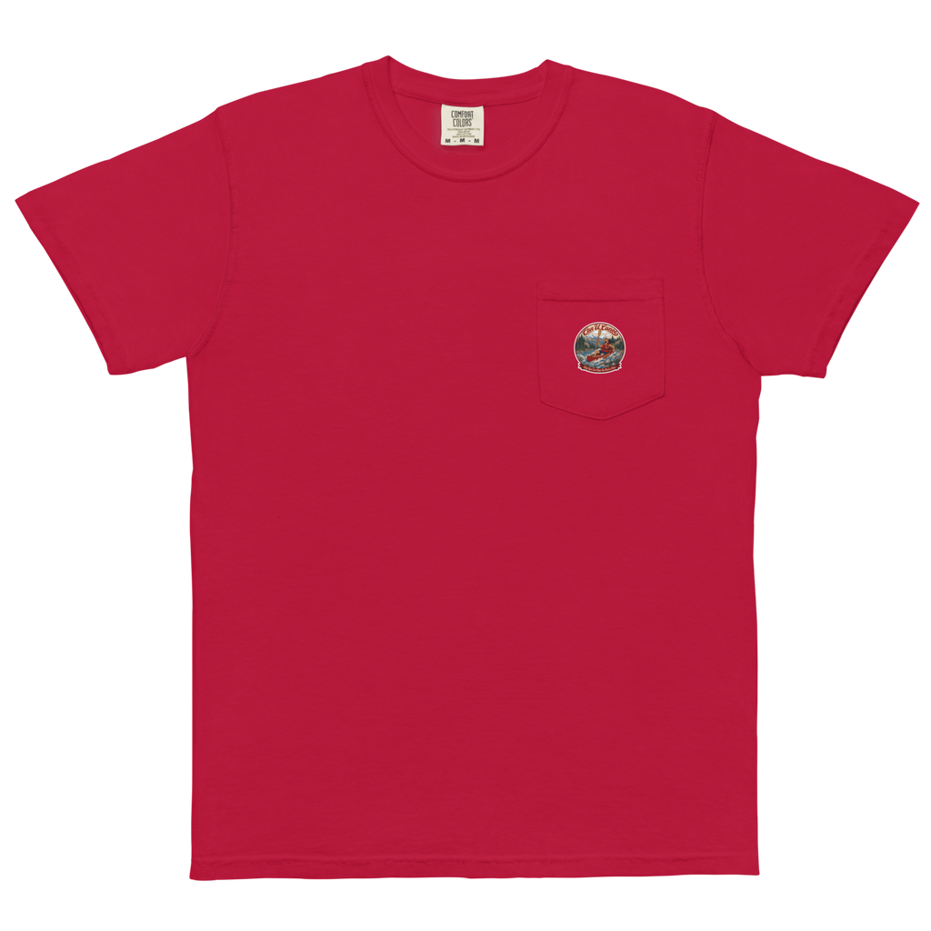 CUC Garment-Dyed Pocket Tee — George’s Weathered | Red | S | pocket | exact approved George badge