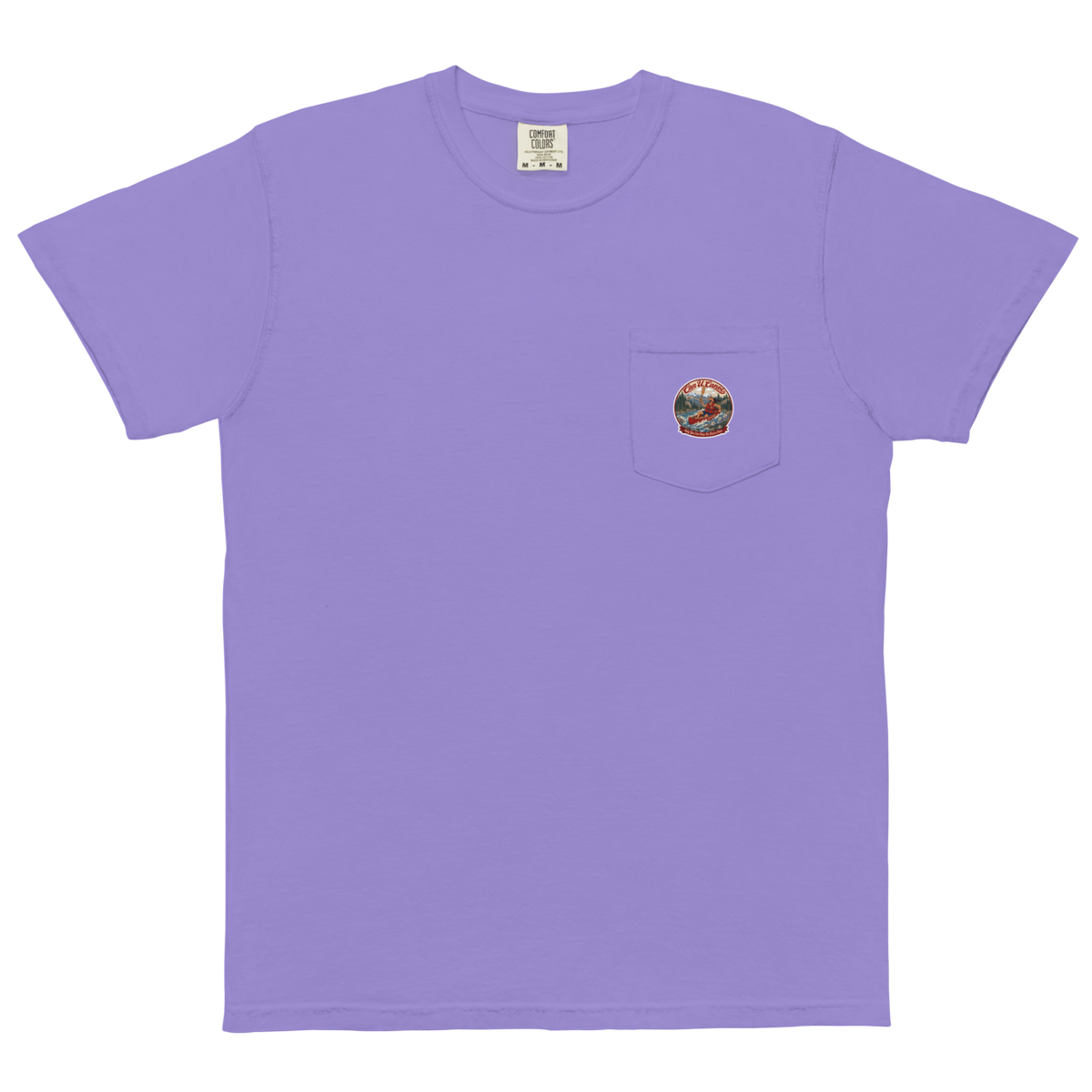 CUC Garment-Dyed Pocket Tee — George’s Weathered | Violet | S | pocket | exact approved George badge