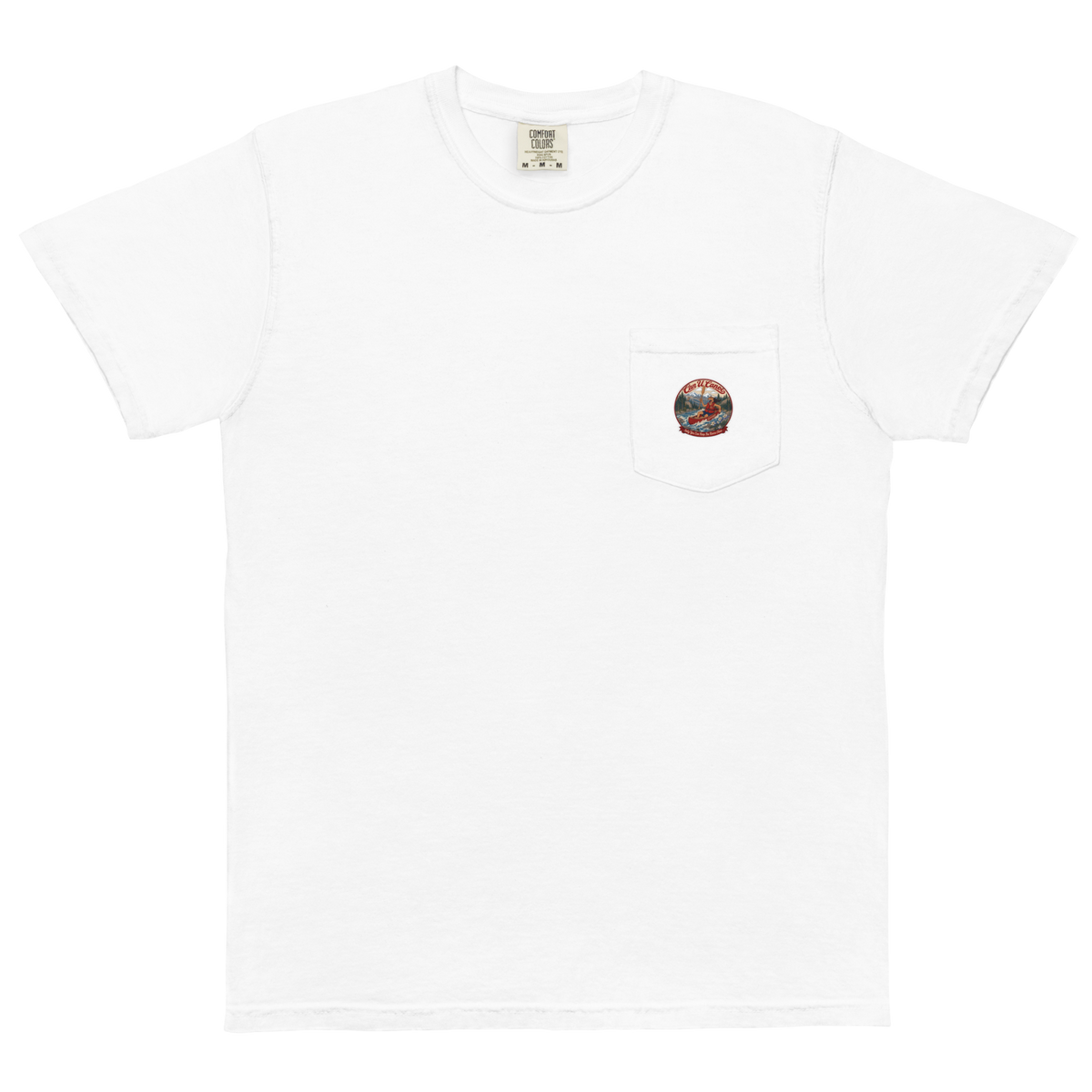 CUC Garment-Dyed Pocket Tee — George’s Weathered | White | S | pocket | exact approved George badge