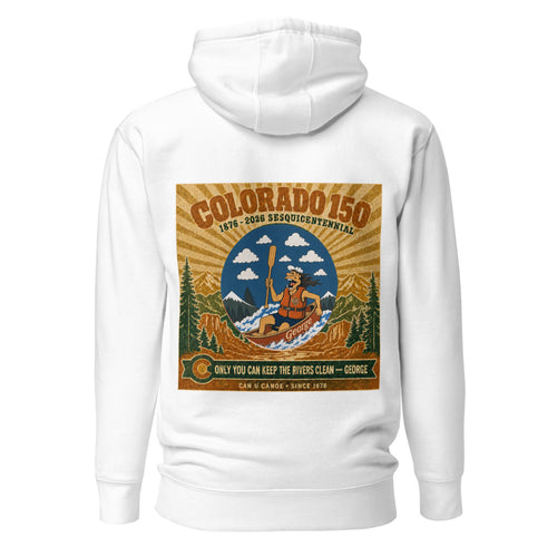Colorado 150 hoodie using Anthony’s exact approved complete-sunburst artwork