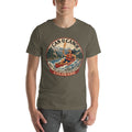 Colorado State Badge unisex tee in Army green, front mockup