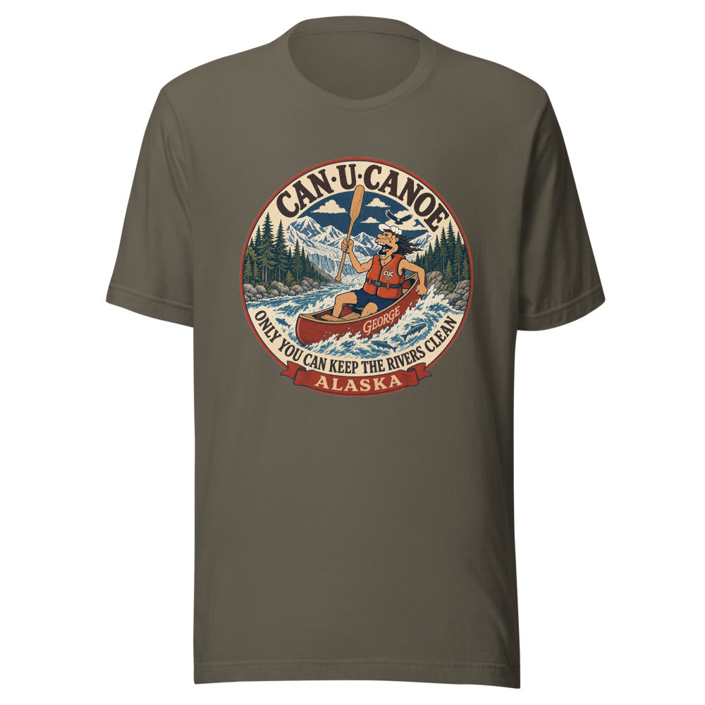 George's Alaska River Badge unisex tee