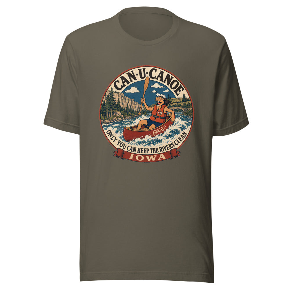 George's Iowa River Badge unisex tee