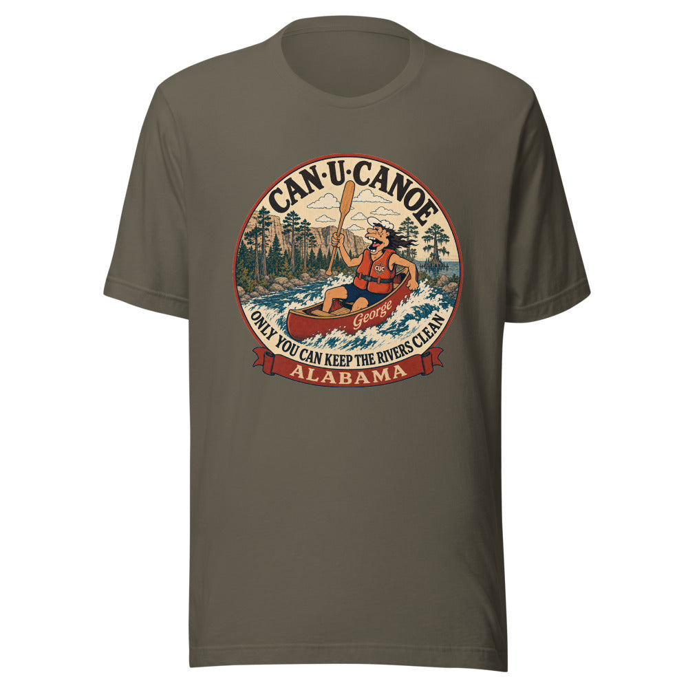 George's Alabama River Badge unisex tee - Army