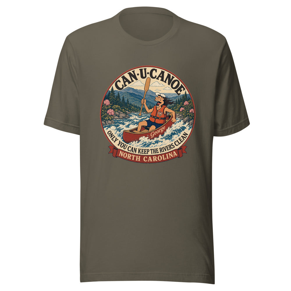 George's North Carolina River Badge unisex tee - Army
