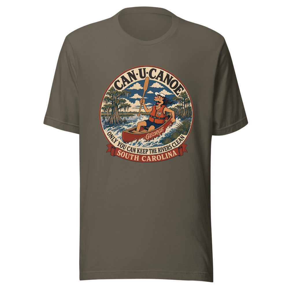 George's South Carolina River Badge unisex tee - Army