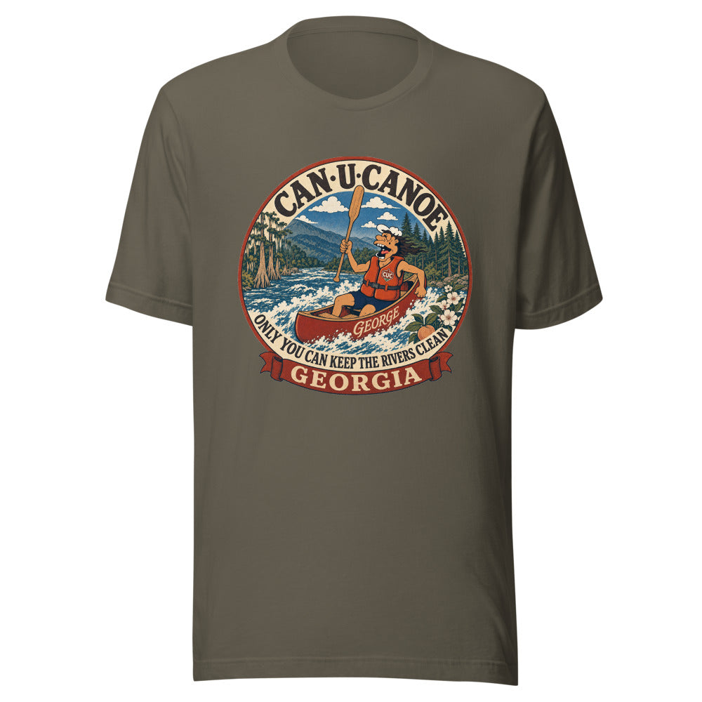 George's Georgia River Badge unisex tee - Army