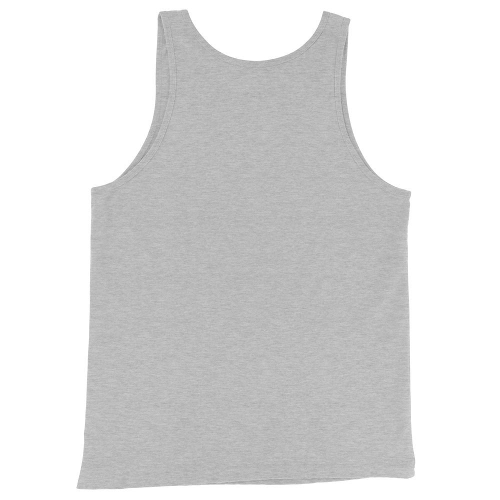 CUC Junior River Ranger Dad Tank — George’s Proud Papa Tank | Athletic Heather | back | newest boy pledge-card artwork