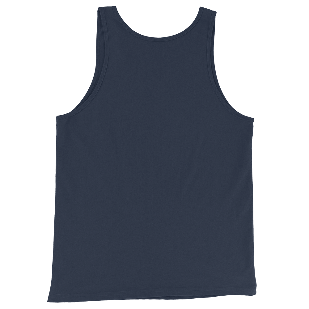 CUC Junior River Ranger Dad Tank — George’s Proud Papa Tank | Navy | back | newest boy pledge-card artwork