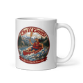 George's Morning Paddle Mug, 11 oz, exact approved badge, handle right